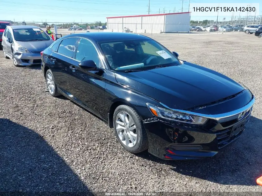 1HGCV1F15KA142430 2019 Honda Accord Lx