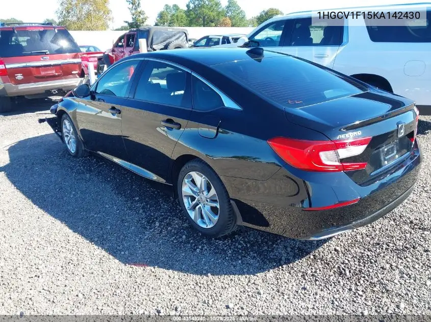 1HGCV1F15KA142430 2019 Honda Accord Lx