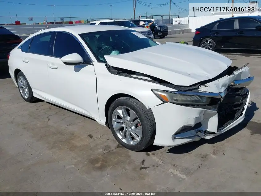 1HGCV1F17KA046198 2019 Honda Accord Lx