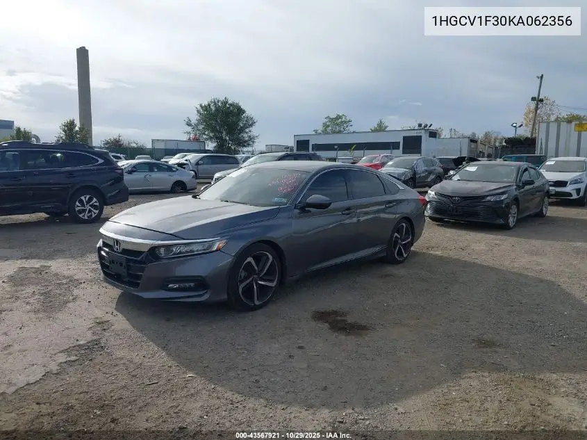 1HGCV1F30KA062356 2019 Honda Accord Sport