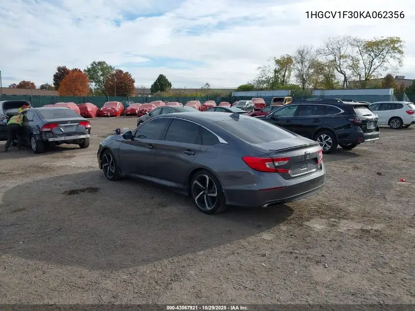 1HGCV1F30KA062356 2019 Honda Accord Sport
