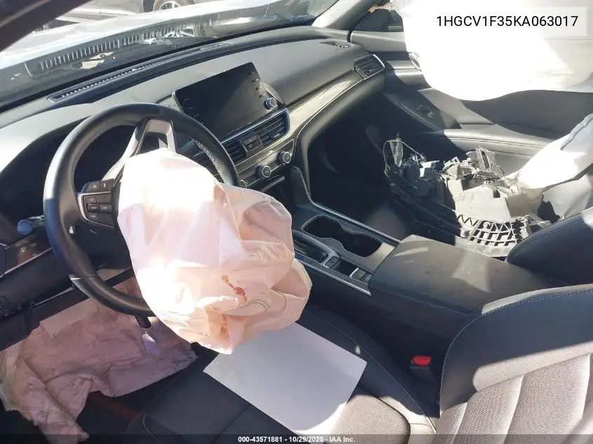 1HGCV1F35KA063017 2019 Honda Accord Sport