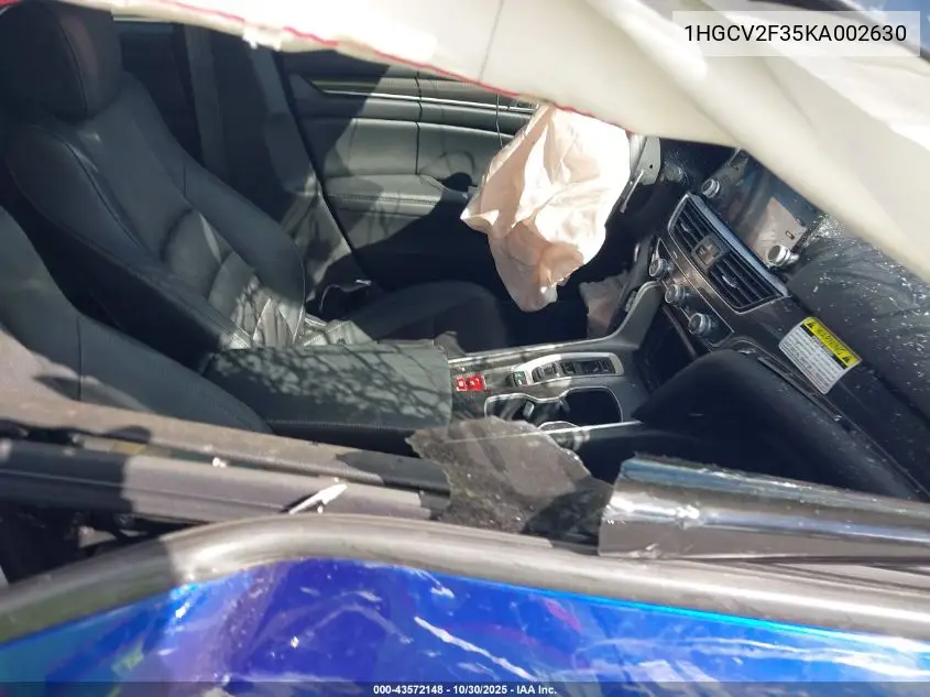 1HGCV2F35KA002630 2019 Honda Accord Sport 2.0T
