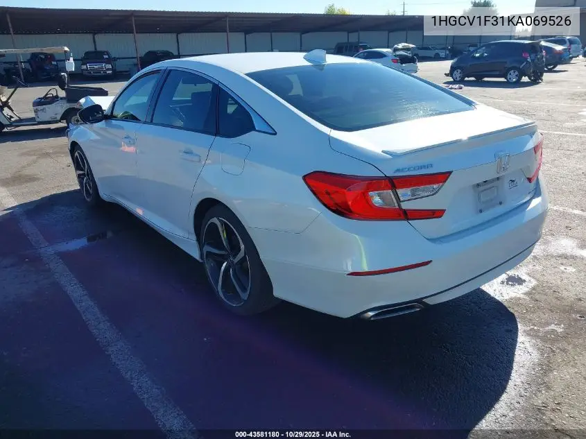 1HGCV1F31KA069526 2019 Honda Accord Sport