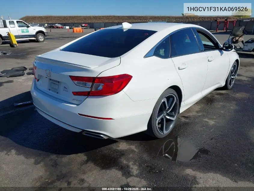 1HGCV1F31KA069526 2019 Honda Accord Sport