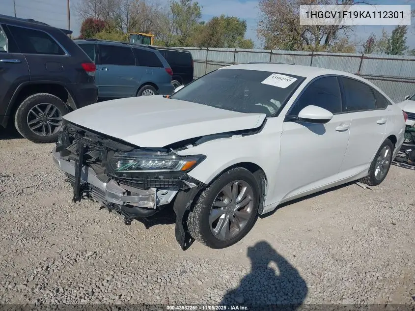 1HGCV1F19KA112301 2019 Honda Accord Lx
