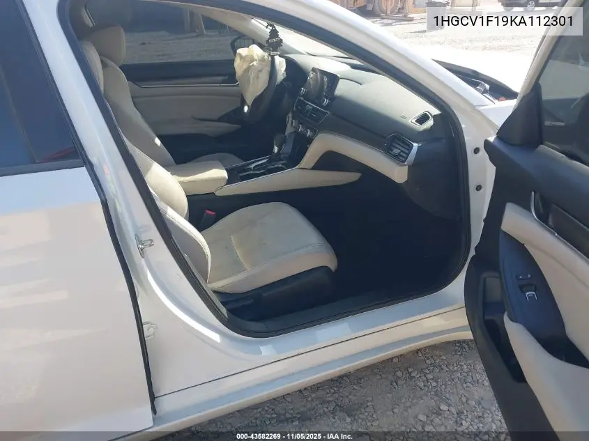 1HGCV1F19KA112301 2019 Honda Accord Lx