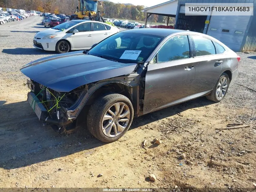 1HGCV1F18KA014683 2019 Honda Accord Lx