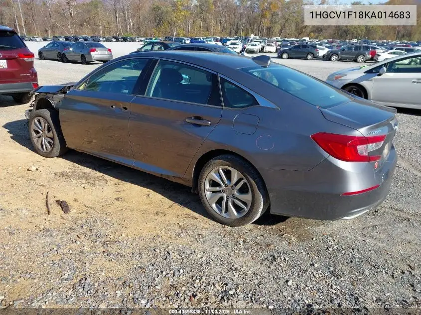 1HGCV1F18KA014683 2019 Honda Accord Lx