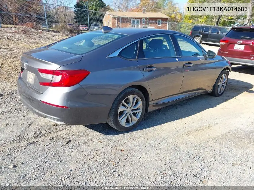 1HGCV1F18KA014683 2019 Honda Accord Lx