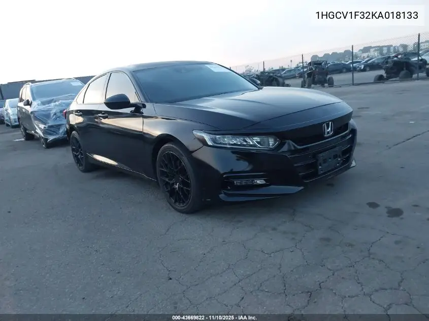 1HGCV1F32KA018133 2019 Honda Accord Sport