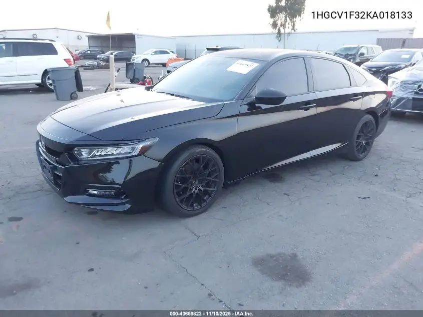 1HGCV1F32KA018133 2019 Honda Accord Sport
