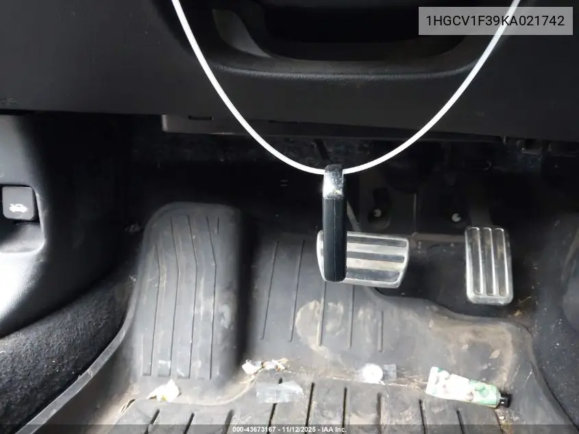 1HGCV1F39KA021742 2019 Honda Accord Sport