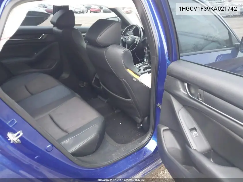 1HGCV1F39KA021742 2019 Honda Accord Sport