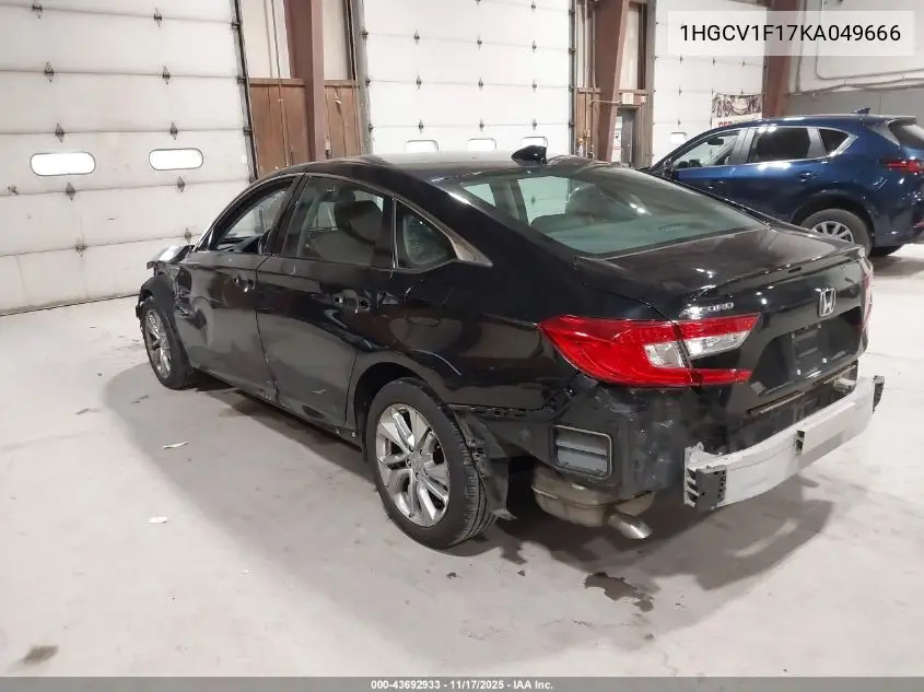 1HGCV1F17KA049666 2019 Honda Accord Lx