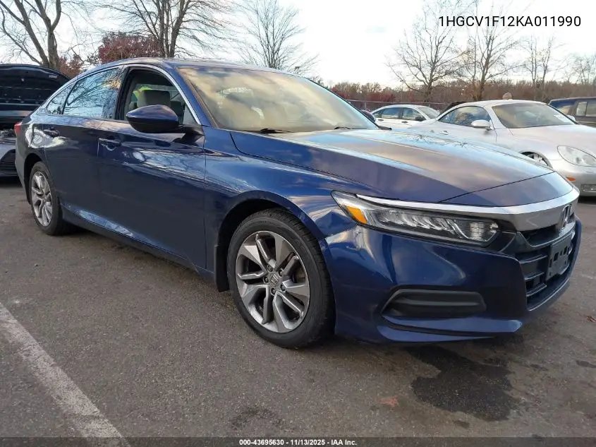 1HGCV1F12KA011990 2019 Honda Accord Lx