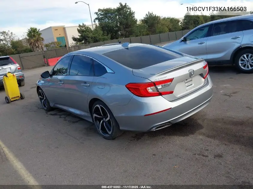 1HGCV1F33KA166503 2019 Honda Accord Sport