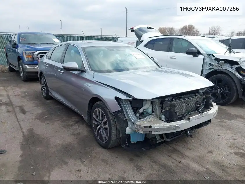 1HGCV3F9XKA007266 2019 Honda Accord Hybrid Touring