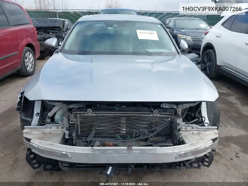 1HGCV3F9XKA007266 2019 Honda Accord Hybrid Touring
