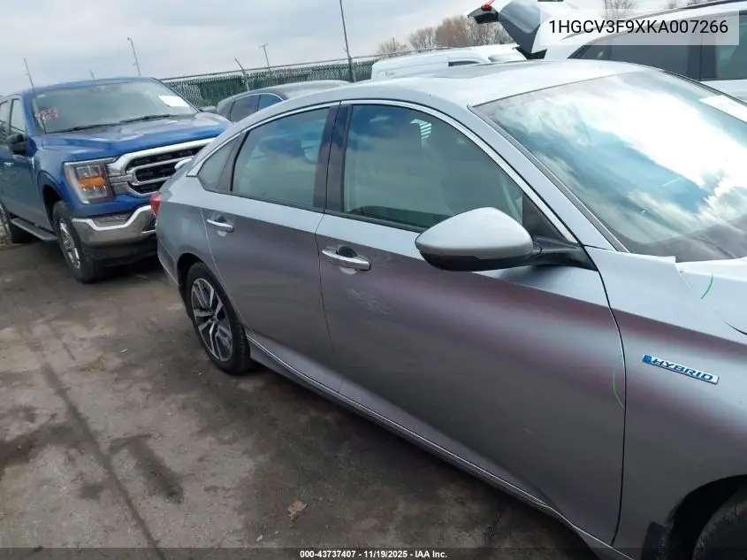 1HGCV3F9XKA007266 2019 Honda Accord Hybrid Touring
