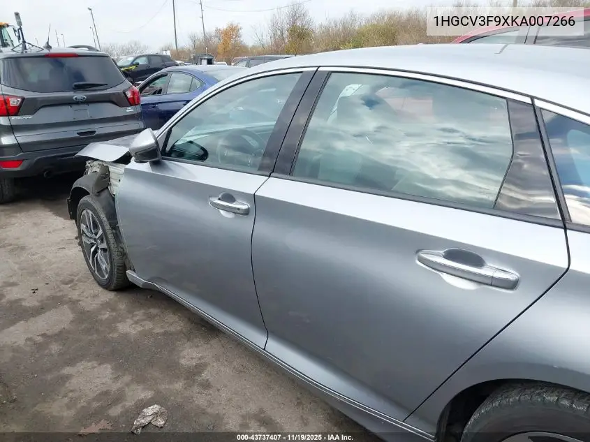 1HGCV3F9XKA007266 2019 Honda Accord Hybrid Touring