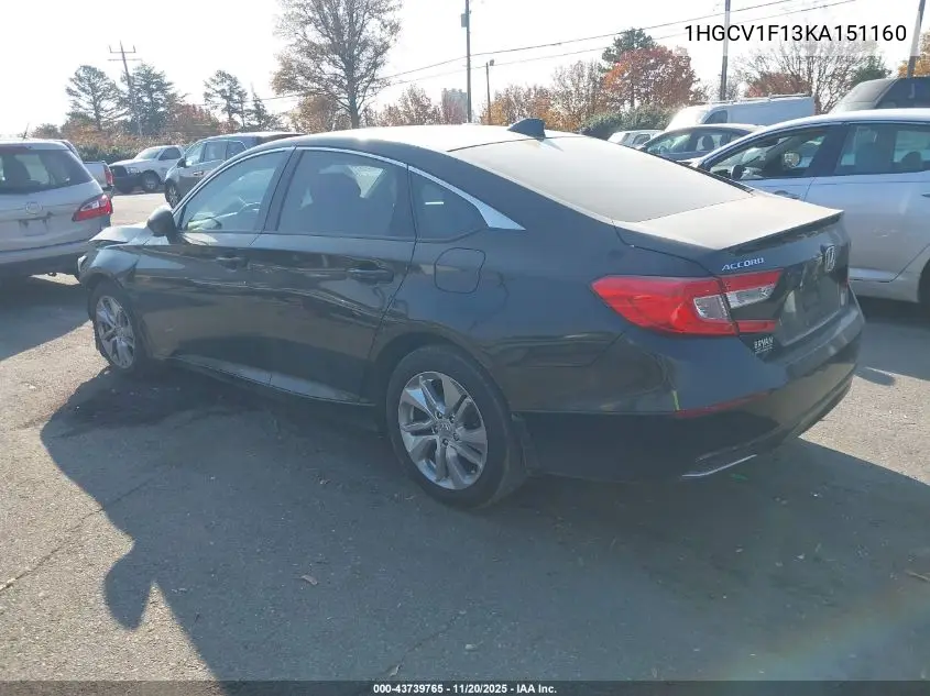 1HGCV1F13KA151160 2019 Honda Accord Lx