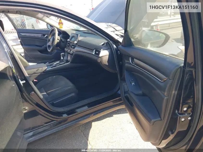 1HGCV1F13KA151160 2019 Honda Accord Lx