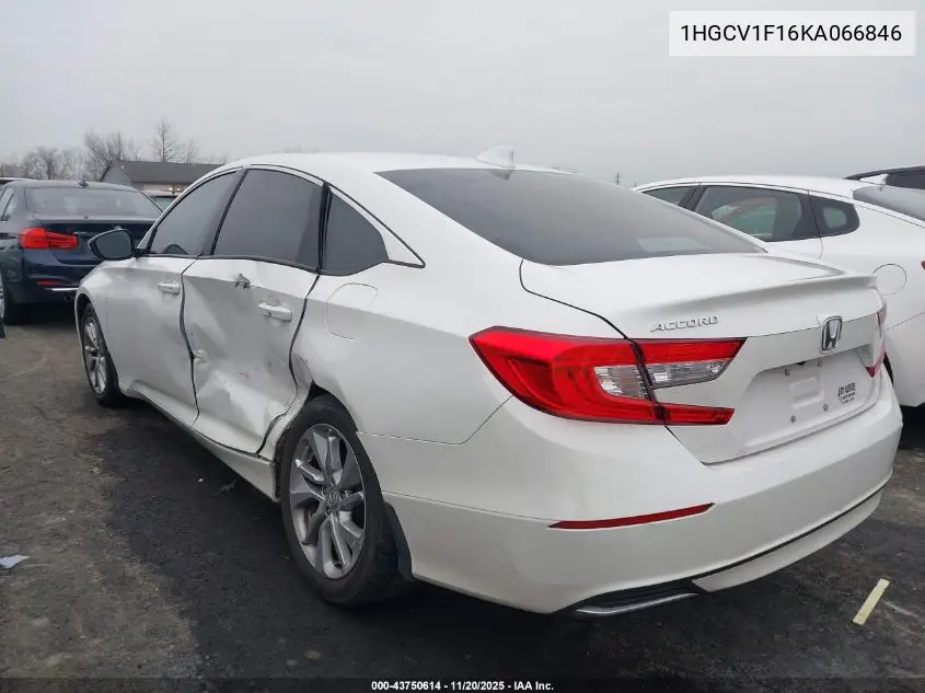 1HGCV1F16KA066846 2019 Honda Accord Lx
