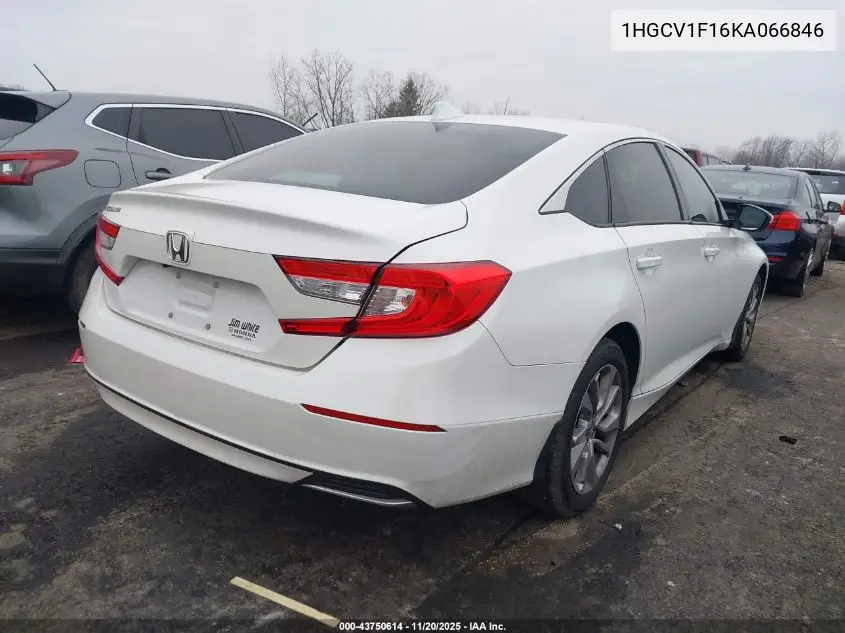 1HGCV1F16KA066846 2019 Honda Accord Lx