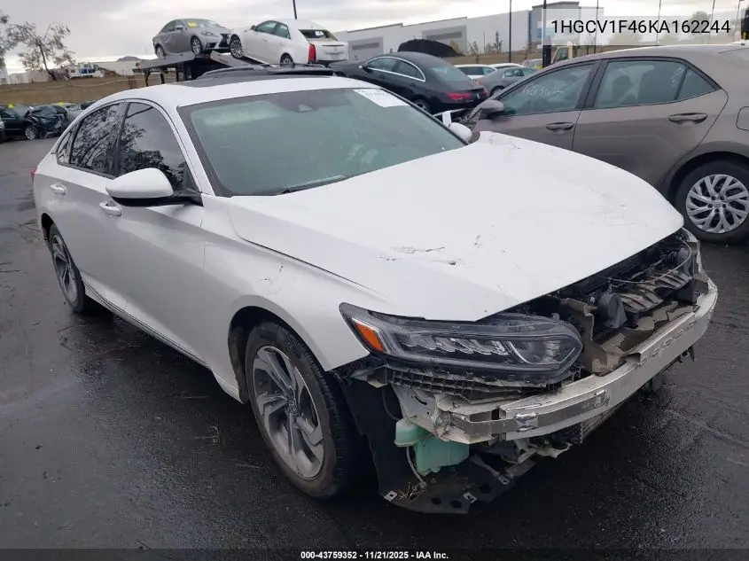 1HGCV1F46KA162244 2019 Honda Accord Ex