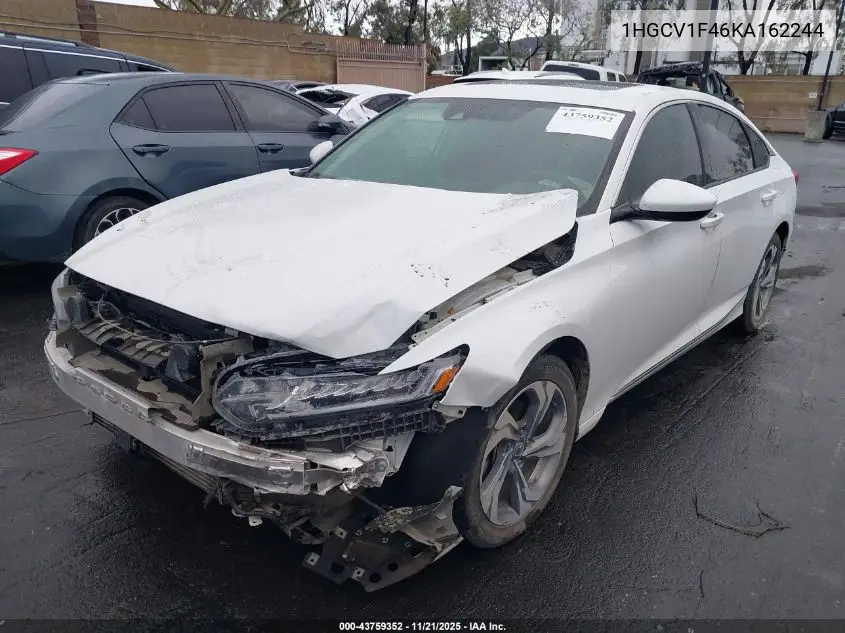 1HGCV1F46KA162244 2019 Honda Accord Ex