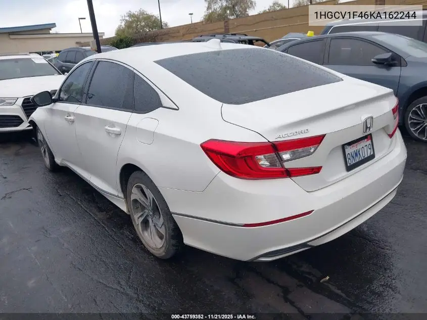 1HGCV1F46KA162244 2019 Honda Accord Ex