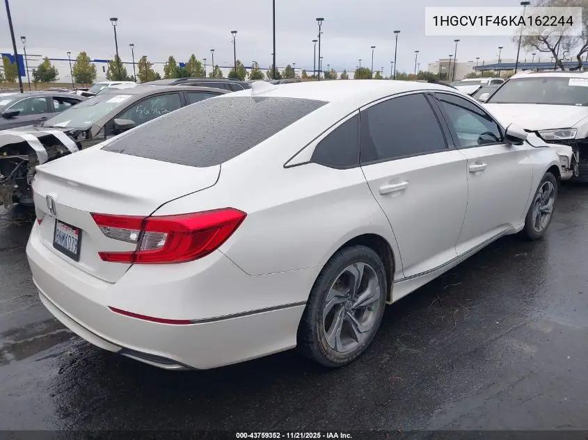 1HGCV1F46KA162244 2019 Honda Accord Ex