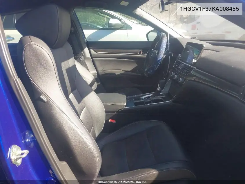1HGCV1F37KA008455 2019 Honda Accord Sport