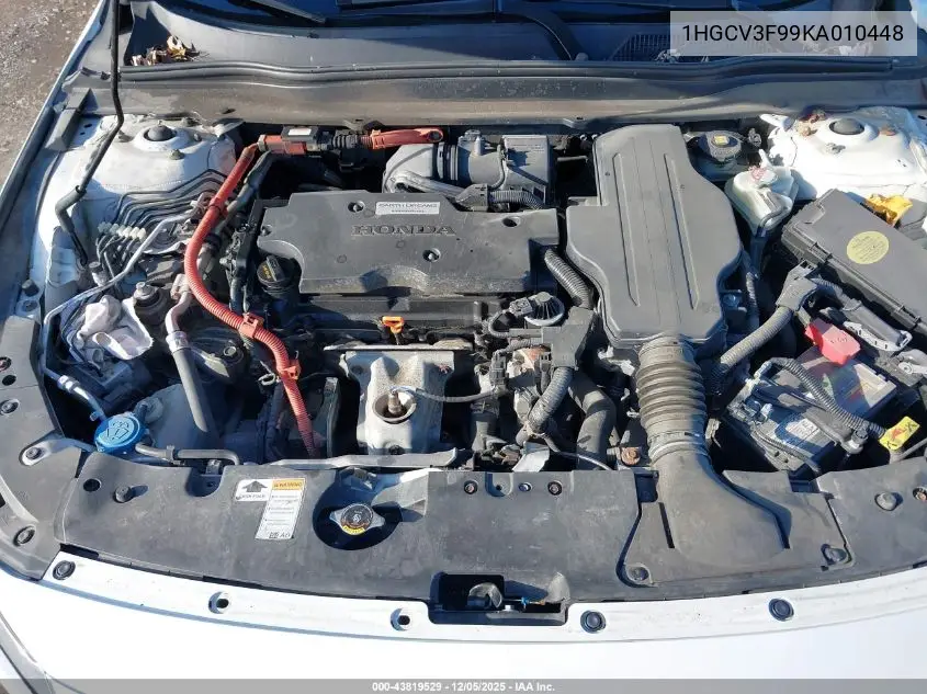 1HGCV3F99KA010448 2019 Honda Accord Hybrid Touring