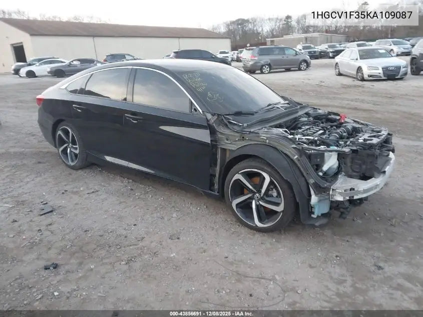 1HGCV1F35KA109087 2019 Honda Accord Sport