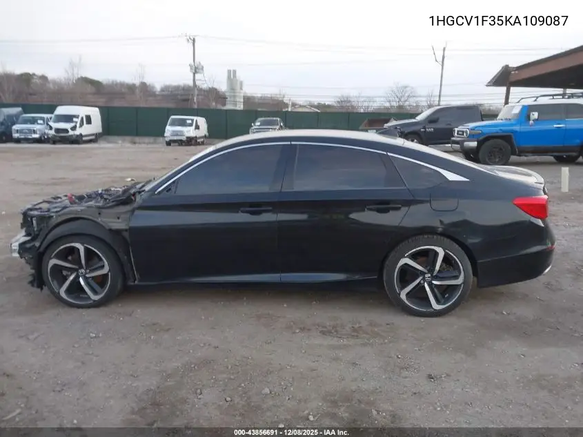 1HGCV1F35KA109087 2019 Honda Accord Sport