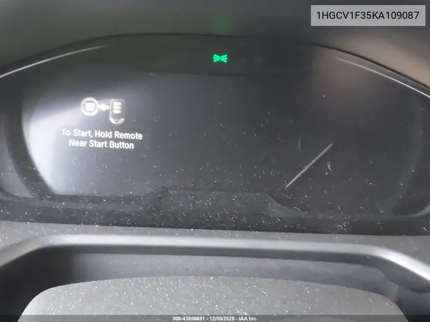 1HGCV1F35KA109087 2019 Honda Accord Sport
