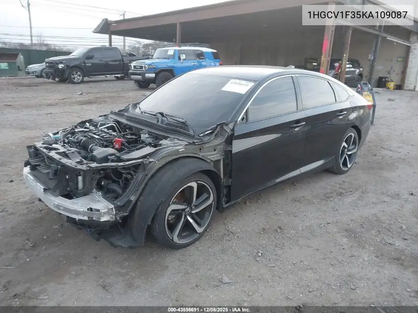 1HGCV1F35KA109087 2019 Honda Accord Sport