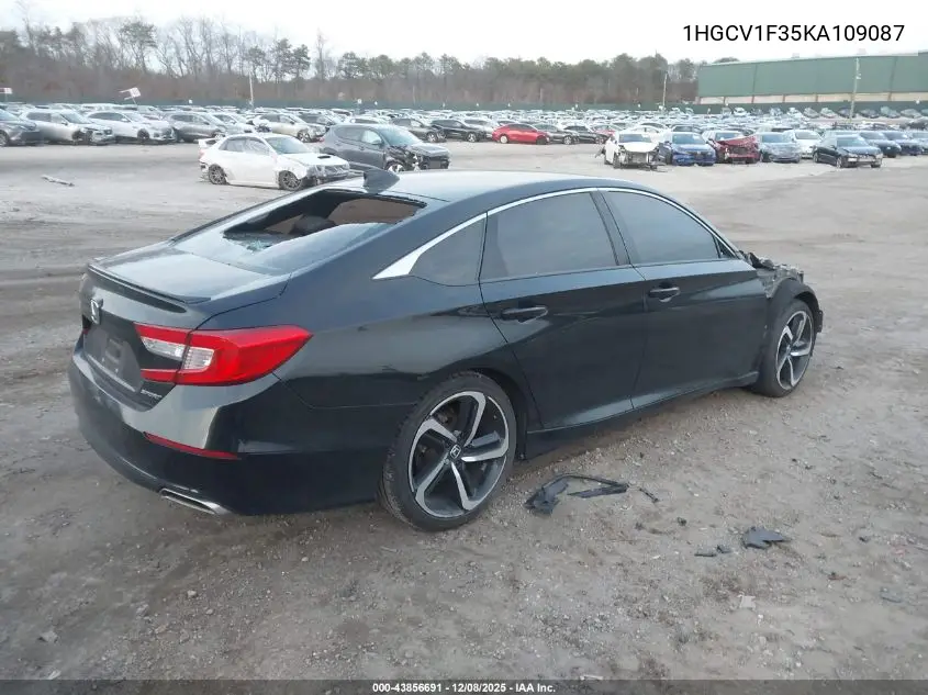 1HGCV1F35KA109087 2019 Honda Accord Sport