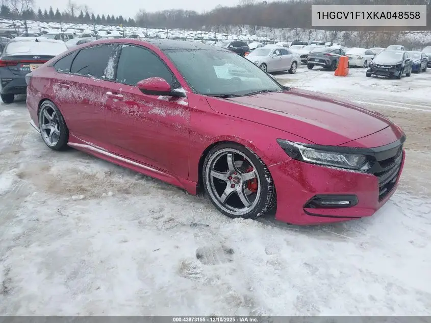 1HGCV1F1XKA048558 2019 Honda Accord Lx