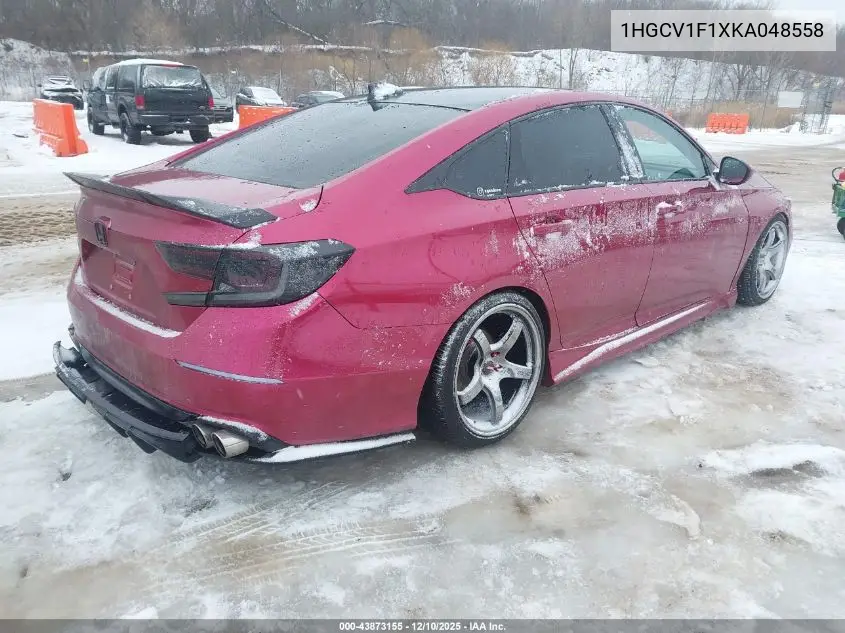1HGCV1F1XKA048558 2019 Honda Accord Lx