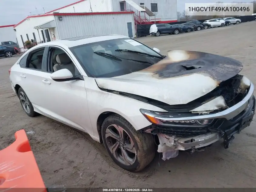 1HGCV1F49KA100496 2019 Honda Accord Ex