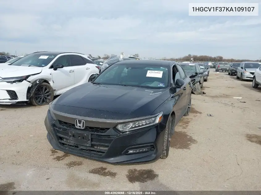 1HGCV1F37KA109107 2019 Honda Accord Sport