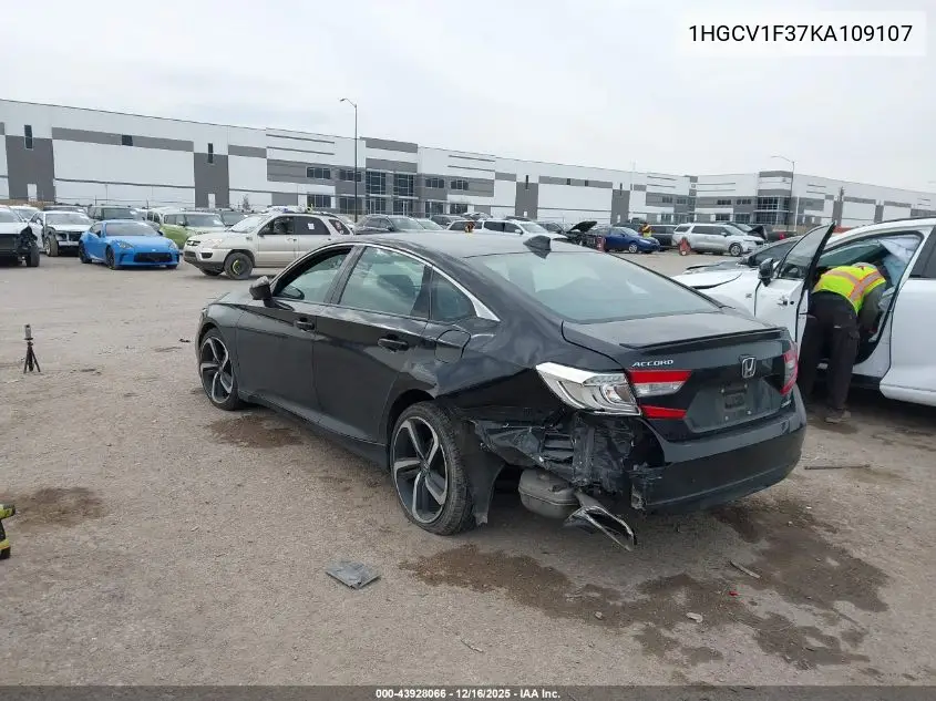 1HGCV1F37KA109107 2019 Honda Accord Sport