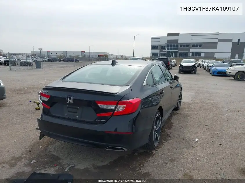 1HGCV1F37KA109107 2019 Honda Accord Sport
