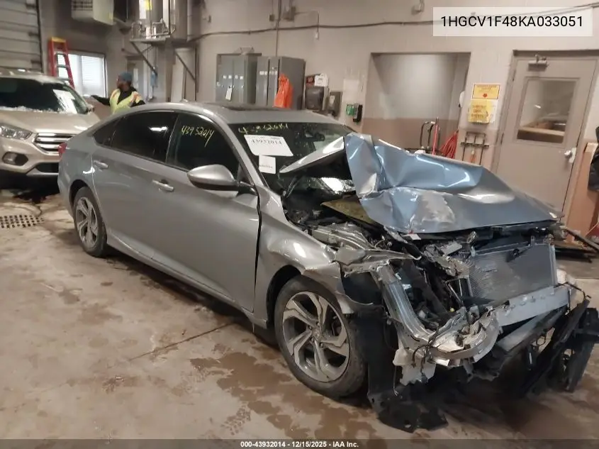 1HGCV1F48KA033051 2019 Honda Accord Ex