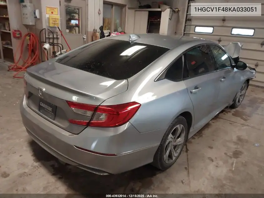 1HGCV1F48KA033051 2019 Honda Accord Ex