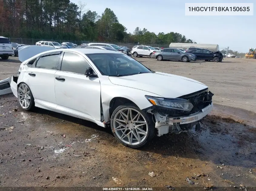 1HGCV1F18KA150635 2019 Honda Accord Lx