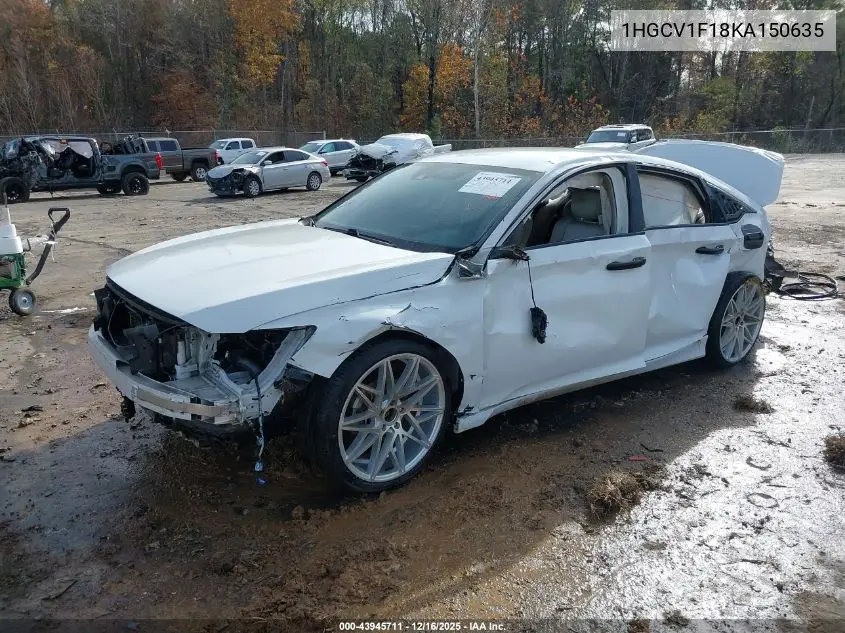 1HGCV1F18KA150635 2019 Honda Accord Lx